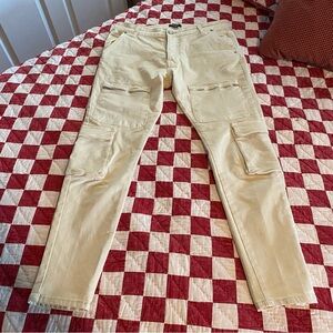 Boohoo Man beige cargo pants 34x29